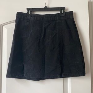 📦 MOVING SALE 🤑 ASOS | Faded Black Denim Skirt with Double Slits